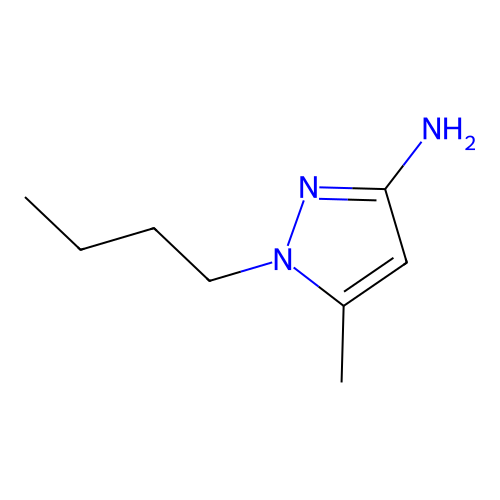 1-butyl-5-methyl-1H-pyrazol-3-amine structure