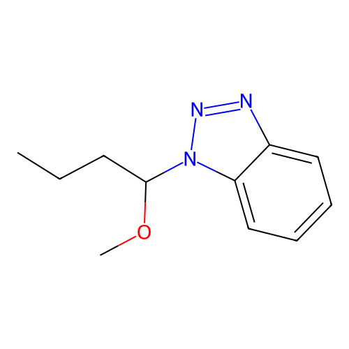 1-(1-Methoxybutyl)benzotriazole structure