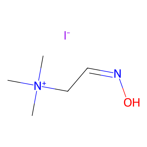 Ammonium, (2-oxoethyl)trimethyl-, iodide, oxime, syn- structure