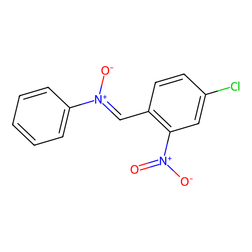 Aniline, N-(4-chloro-2-nitrobenzylidene)-, N-oxide structure