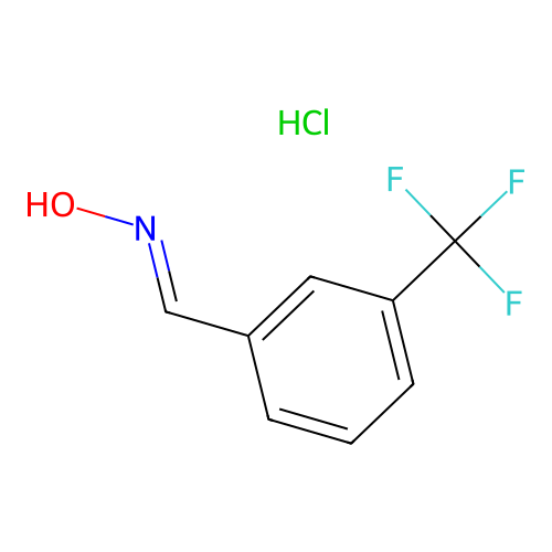 Benzaldehyde, m-trifluoromethyl-, oxime, hydrochloride, anti- structure
