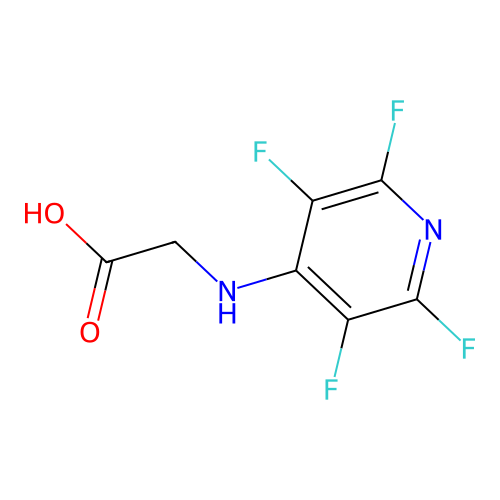 2-[(2,3,5,6-Tetrafluoropyridin-4-yl)amino]acetic acid structure