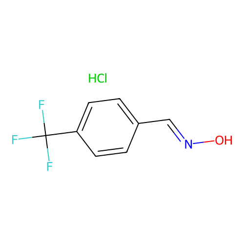 Benzaldehyde, 4-(trifluoromethyl)-, oxime, hydrochloride, (E)- structure