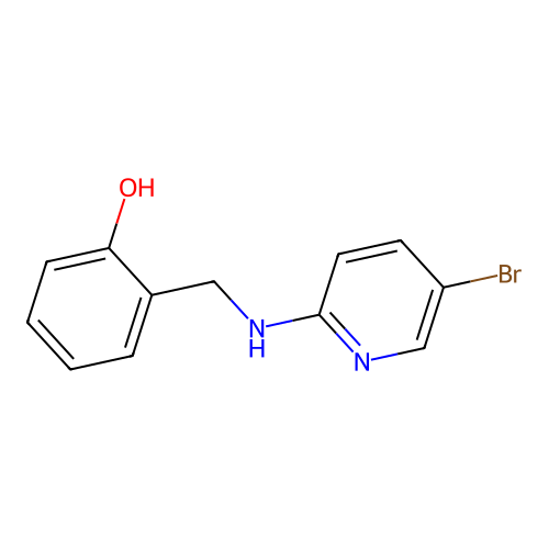 2-(((5-Bromopyridin-2-yl)amino)methyl)phenol structure