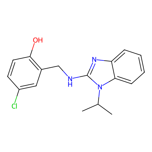4-Chloro-2-[[(1-propan-2-ylbenzimidazol-2-yl)amino]methyl]phenol structure