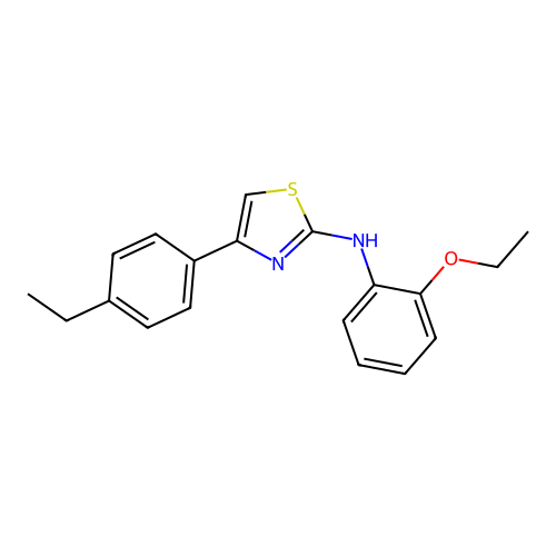 N-(2-ethoxyphenyl)-4-(4-ethylphenyl)-1,3-thiazol-2-amine structure