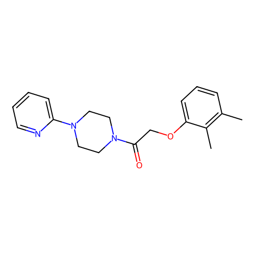 2-(2,3-Dimethylphenoxy)-1-[4-(pyridin-2-yl)piperazin-1-yl]ethanone structure