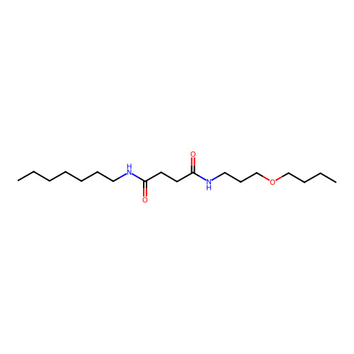 N-(3-butoxypropyl)-N'-heptylbutanediamide structure