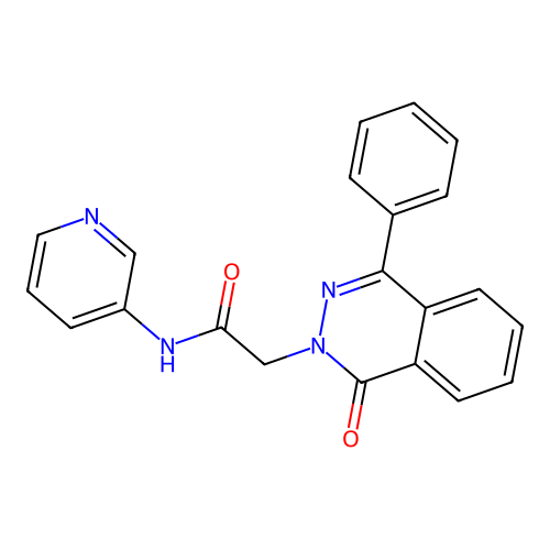 2-(1-oxo-4-phenylphthalazin-2(1H)-yl)-N-(pyridin-3-yl)acetamide structure
