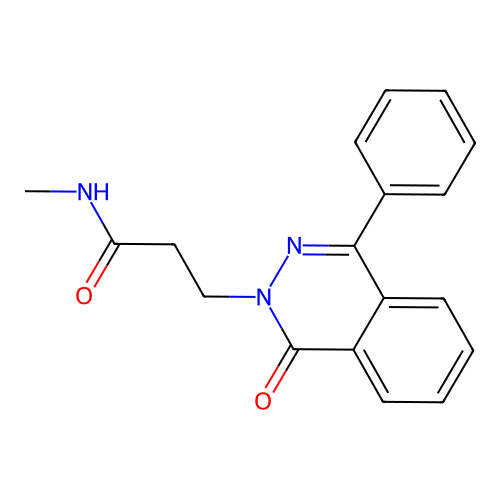 N-methyl-3-(1-oxo-4-phenylphthalazin-2(1H)-yl)propanamide structure