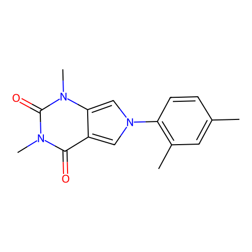 6-(2,4-dimethylphenyl)-1,3-dimethyl-1H-pyrrolo[3,4-d]pyrimidine-2,4(3H,6H)-dione structure