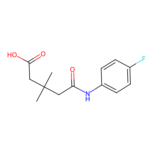 5-[(4-Fluorophenyl)amino]-3,3-dimethyl-5-oxopentanoic acid structure