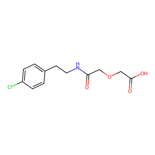 (2-{[2-(4-Chlorophenyl)ethyl]amino}-2-oxoethoxy)acetic acid structure