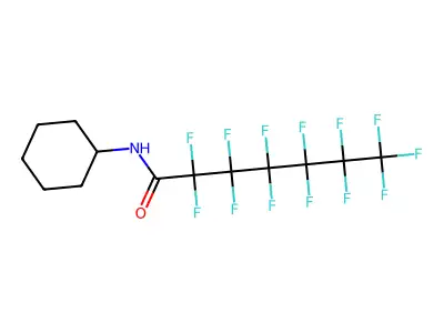 N-Cyclohexyl-2,2,3,3,4,4,5,5,6,6,7,7,7-tridecafluoroheptanamide structure