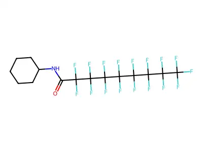 N-Cyclohexyl-2,2,3,3,4,4,5,5,6,6,7,7,8,8,9,9,9-heptadecafluorononanamide structure