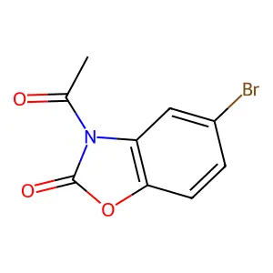 2(3H)-Benzoxazolone, 3-acetyl-5-bromo- structure