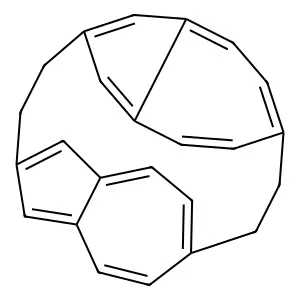 syn-[2.2](2,6)azulenophane structure