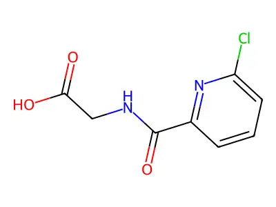 Glycine, N-((6-chloro-2-pyridinyl)carbonyl)- structure