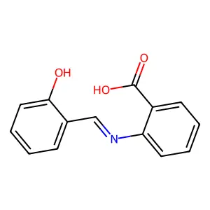 水杨醛缩邻氨基苯甲酸 structure