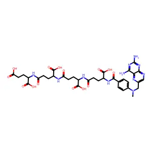 Methotrexate tetraglutamate structure