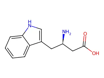 3-amino-4-(1H-indol-3-yl)butanoic Acid structure