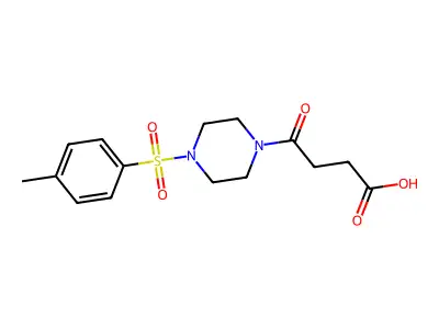 4-[4-(4-Methylbenzenesulfonyl)piperazin-1-yl]-4-oxobutanoic acid structure