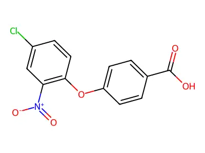 4-(4-Chloro-2-nitrophenoxy)benzoic acid structure