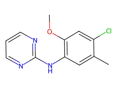 N-(4-chloro-2-methoxy-5-methylphenyl)pyrimidin-2-amine structure