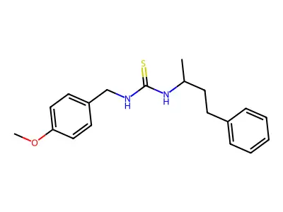 1-[(4-Methoxyphenyl)methyl]-3-(4-phenylbutan-2-yl)thiourea structure