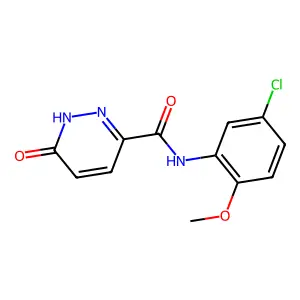 N-(5-chloro-2-methoxyphenyl)-6-oxo-1H-pyridazine-3-carboxamide structure