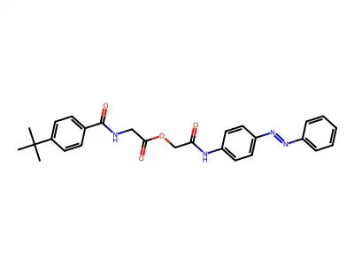 Glycine, N-[4-(1,1-dimethylethyl)benzoyl]-, 2-oxo-2-[[4-(phenylazo)phenyl]amino]ethyl ester (9CI) structure