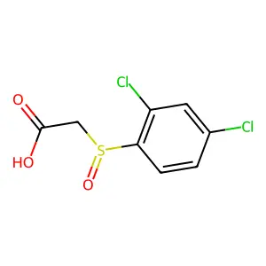 (2,4-二氯苯亚磺酰基)乙酸 structure