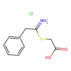 Acetic acid, 2-((1-imino-2-phenyl)ethylthio)-, hydrochloride structure