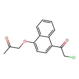 1'-Acetonaphthone, 4'-(acetonyloxy)-2-chloro- structure