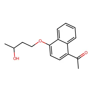 1'-Acetonaphthone, 4'-(3-hydroxybutoxy)- structure