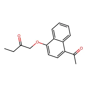 1'-Acetonaphthone, 4'-(2-oxobutoxy)- structure