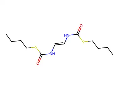 Carbamic acid, N,N'-vinylenebis(thio-, S,S-dibutyl ester structure