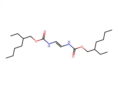 Carbamic acid, vinylenedi-, bis(2-ethylhexyl) ester structure