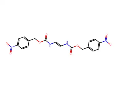 Carbamic acid, vinylenedi-, bis(p-nitrobenzyl) ester structure