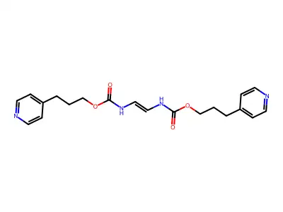 Carbamic acid, N,N'-vinylenedi-, bis(3-(4-pyridyl)propyl) ester structure