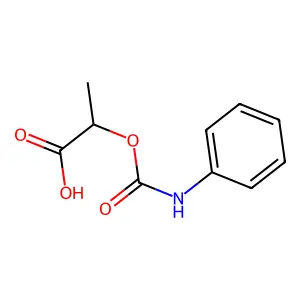 2-(苯氨基甲酰氧基)丙酸 structure