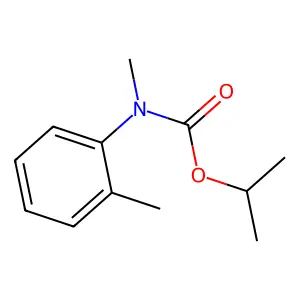 N,o-二甲基苯胺基甲酸异丙酯 structure