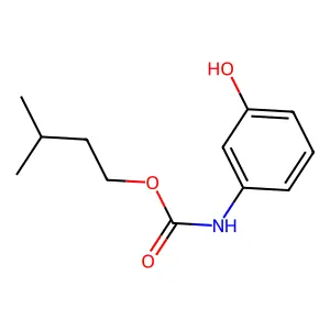 间羟基苯胺基甲酸异戊酯 structure