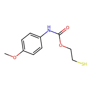 对甲氧基苯胺基甲酸2-巯基乙酯 structure