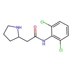 Acetanilide, 2',6'-dichloro-2-pyrrolidinyl- structure