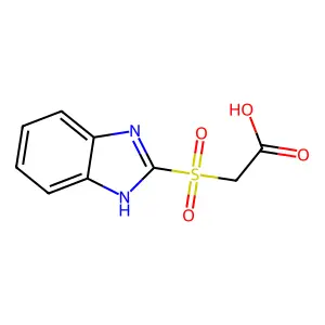 (2-苯并咪唑基磺酰基)乙酸 structure