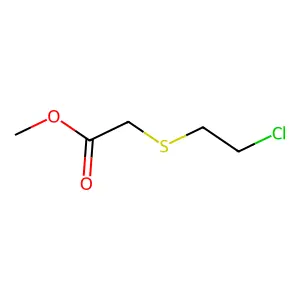 2-(2-氯乙硫基)乙酸甲酯 structure