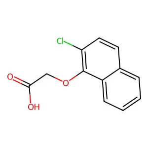 Acetic acid, ((2-chloro-1-naphthyl)oxy)- structure