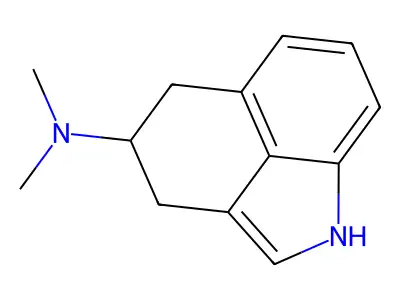1,3,4,5-Tetrahydro-N,N-dimethylbenz(cd)indol-4-amine structure