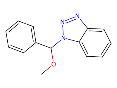 1-[Methoxy(phenyl)methyl]-1H-1,2,3-benzotriazole structure